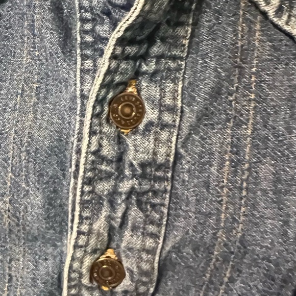 Vintage Orange Tag Levi’s Denim Pullover Shirt - Picture 4 of 12